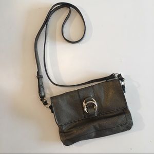 ✨Cole Haan✨Slim Fit Metallic Black/Gold Crossbody